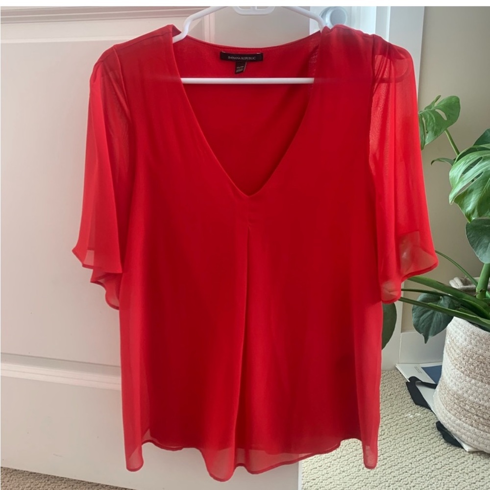 Red blouse